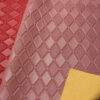 XZ73219 3D geometric embossed PVC leather with diamond pattern for bags