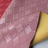 XZ73219 3D geometric embossed PVC leather with diamond pattern for bags
