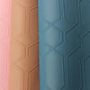 XZ73220 hexagon geometric embossed PVC leather with honeycomb pattern for bags