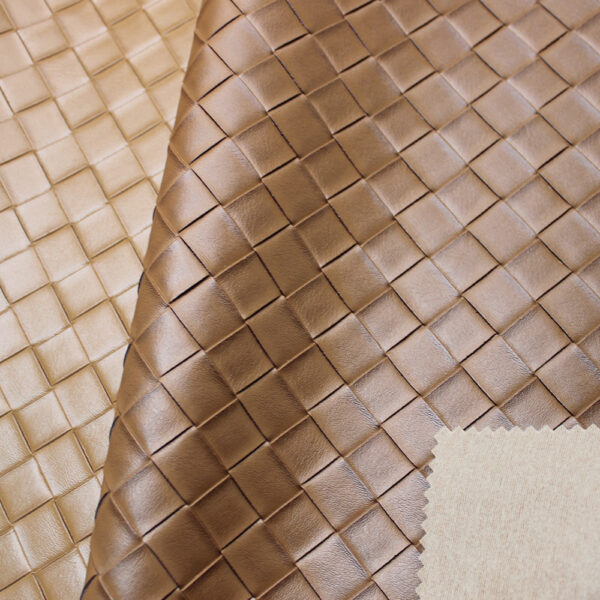 xz73236-woven-pattern-embossed-pvc-leather (2) XZ73236 woven pattern embossed PVC leather with basket weave texture for bags