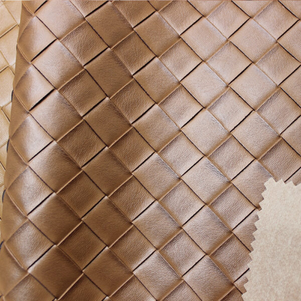 xz73236-woven-pattern-embossed-pvc-leather (3) XZ73236 woven pattern embossed PVC leather with basket weave texture for bags