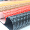 XZ73237 printed woven pattern embossed PVC leather for handbags