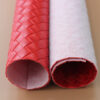 XZ73237 printed woven pattern embossed PVC leather for handbags