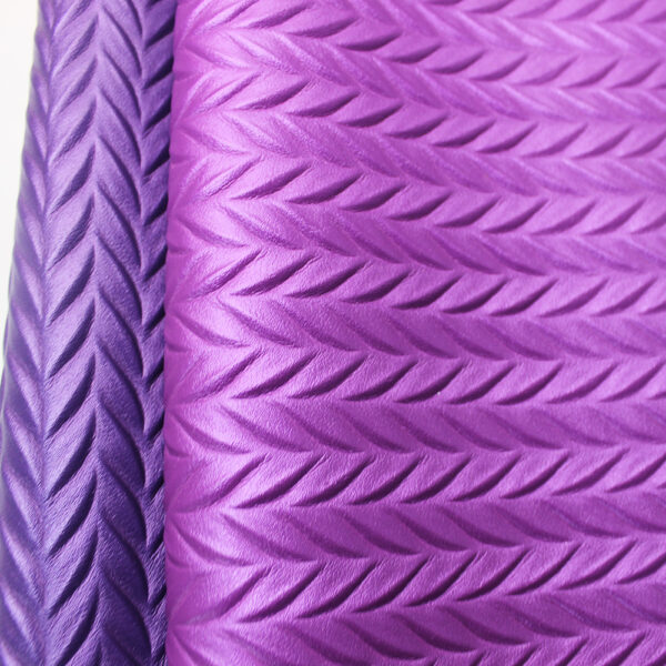 XZ73260 herringbone embossed PVC leather with chevron pattern for bags