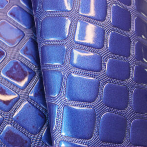 XZ73261 geometric embossed PVC leather with square pattern for bags