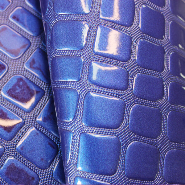 XZ73261 geometric embossed PVC leather with square pattern for bags
