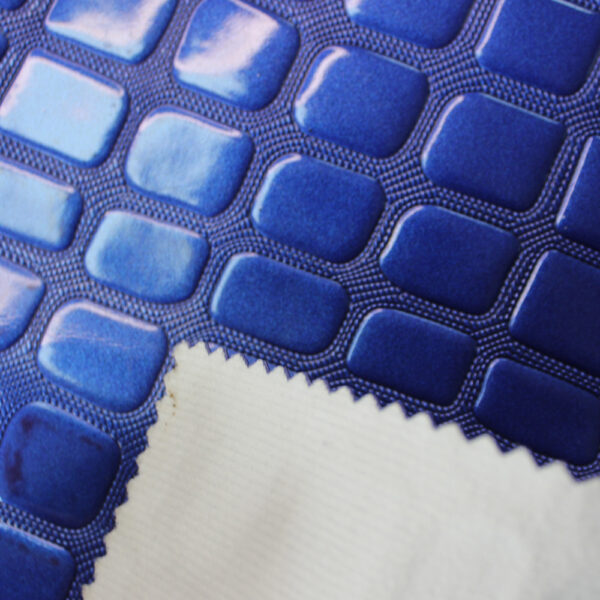 XZ73261 geometric embossed PVC leather with square pattern for bags