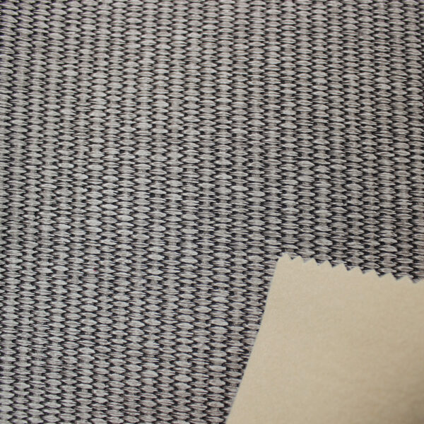 XZ73279 woven texture embossed PVC leather with textile pattern for bags
