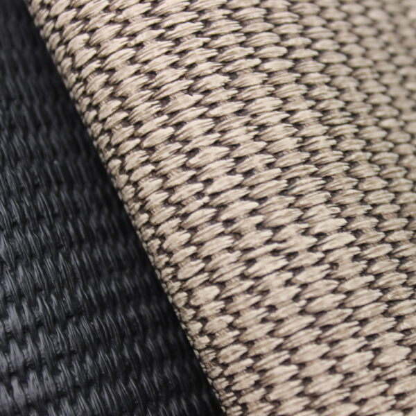 XZ73279 woven texture embossed PVC leather with textile pattern for bags
