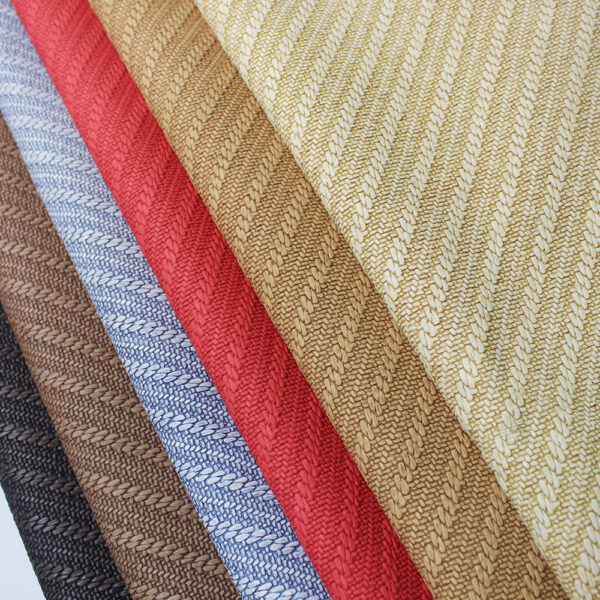 XZ73284 woven embossed PVC leather with braided texture for bags