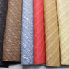 XZ73284 woven embossed PVC leather with braided texture for bags