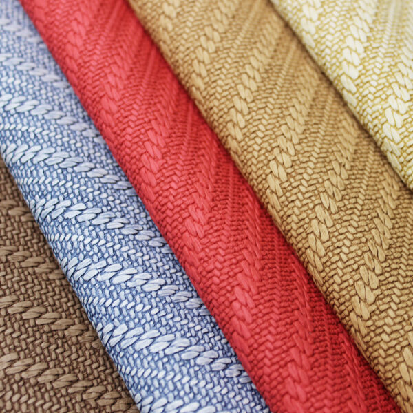 XZ73284 woven embossed PVC leather with braided texture for bags
