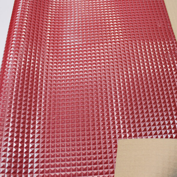 XZ73292 3D diamond embossed PVC leather with glossy surface