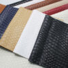 XZ73301 basket weave embossed PVC leather with woven pattern for bags
