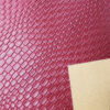 XZ73301 basket weave embossed PVC leather with woven pattern for bags