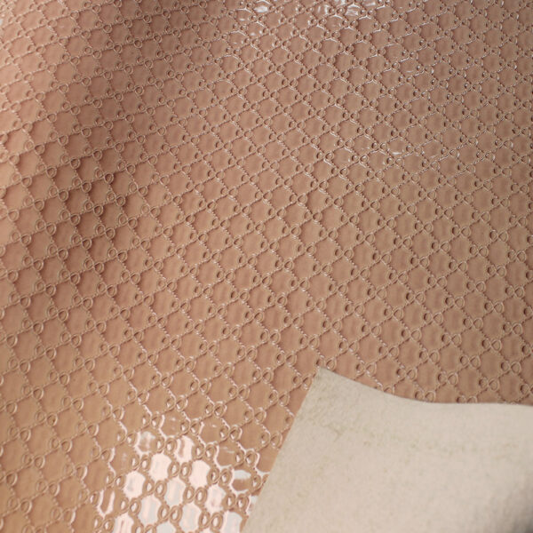 Glossy chain embossed texture of XZ73334 PVC leather