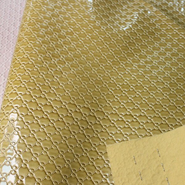 Glossy chain embossed texture of XZ73334 PVC leather