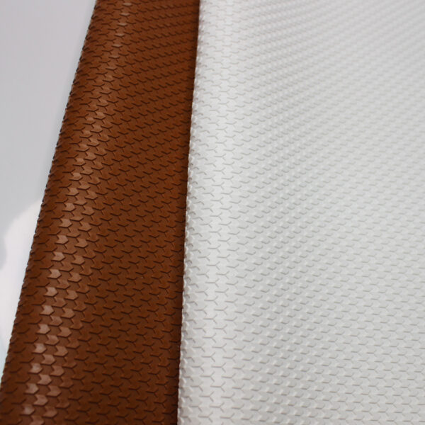 xz73381-honeycomb-embossed-pvc-leather (3) XZ73381 honeycomb embossed PVC leather with hexagon texture