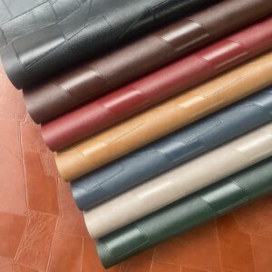 XZ73387 large woven PVC leather for bags