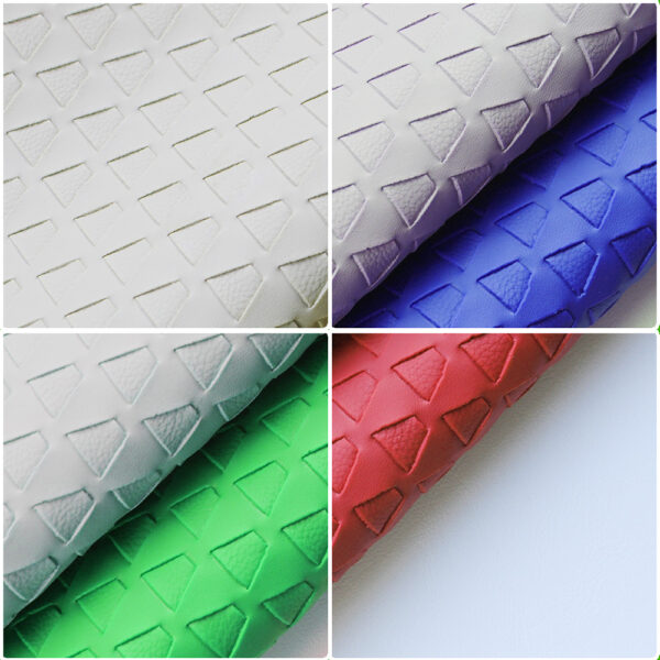 XZ73426 geometric embossed PVC leather for bags