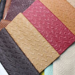 XZ73445 geometric woven PVC leather for bags