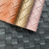 XZ73513 large basket weave embossed PVC leather with woven pattern