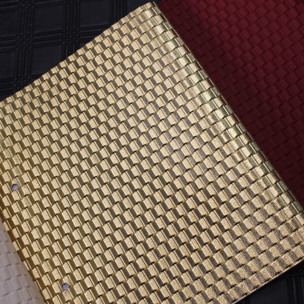 xz73652-3d-cube-weave-pvc-leather-for-bags (1) XZ73652 3D cube weave embossed PVC leather for bags