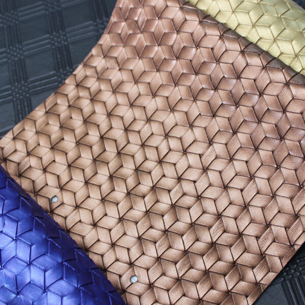 xz73652-3d-cube-weave-pvc-leather-for-bags (3) XZ73652 3D cube weave embossed PVC leather for bags