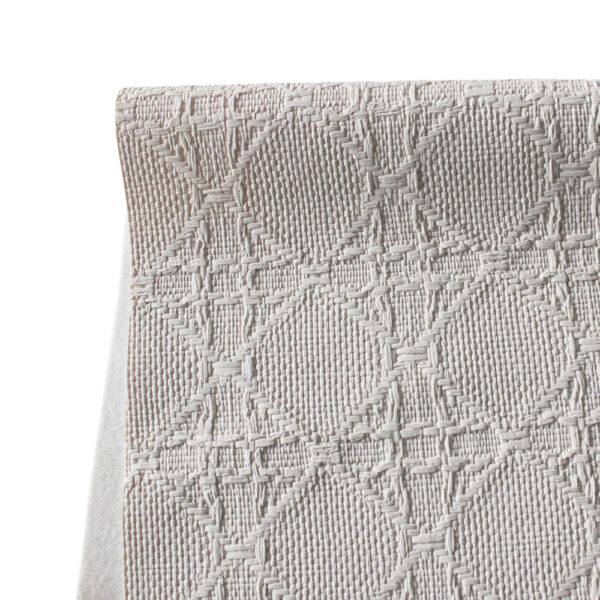 XZ73677 woven texture PVC leather with fabric-like embossed surface