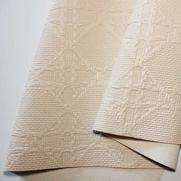 XZ73677 woven texture PVC leather with fabric-like embossed surface
