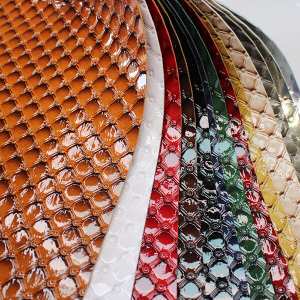 xz73680-quilted-embossed-pvc-leather (2) XZ73680 quilted embossed PVC leather for bags