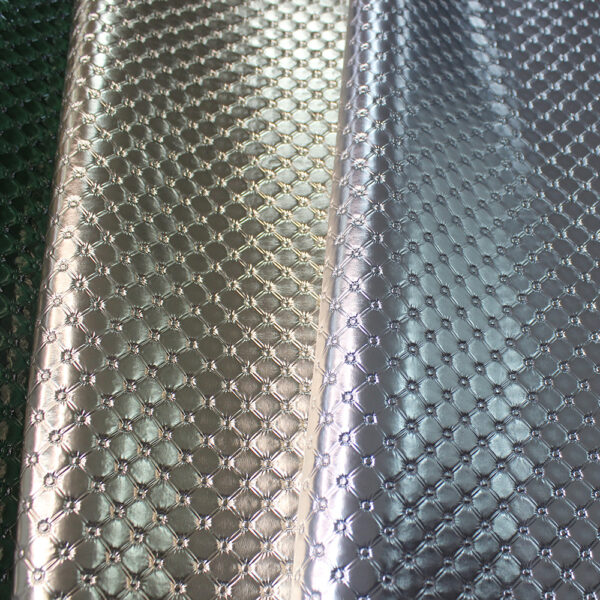 xz73680-quilted-embossed-pvc-leather (5) XZ73680 glossy quilted embossed PVC leather with diamond padded pattern