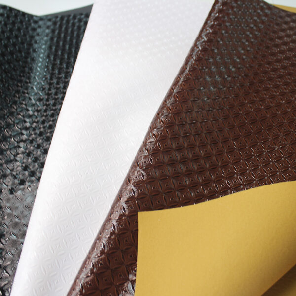 xz73682-floral-embossed-pvc-leather (6) XZ73682 floral embossed PVC leather with glossy flower pattern