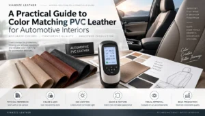 PVC leather color matching for automotive interiors
