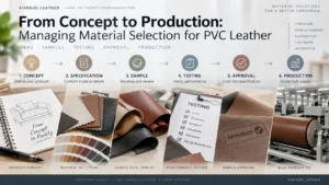 PVC leather material selection from concept to production