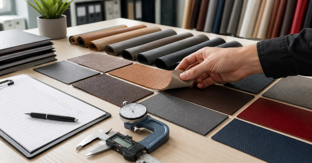 how to evaluate PVC leather samples before bulk production