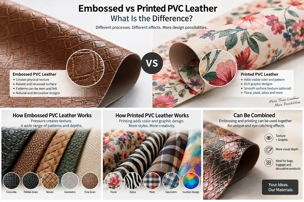 Pelle in PVC stampata con plaid zebra floreale e motivi multicolori