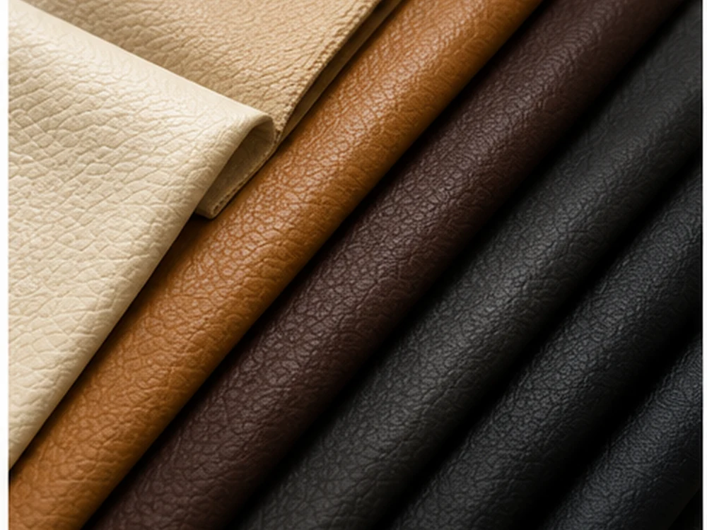 PVC leather grain and surface finish options for furniture upholstery