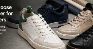 PVC leather for shoe uppers used in casual and fashion footwear