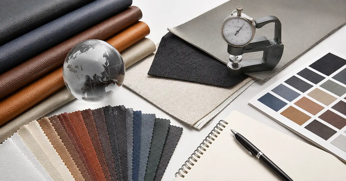 PVC leather specification checklist for B2B buyers
